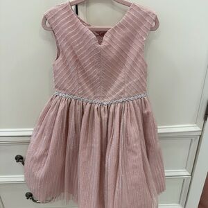 Pippa & Julie Pink Textured Formal Dress